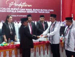 Daftar ke KPU Butur, Rukman-Harwis Optimis Menang Pilkada Butur