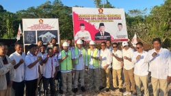 Bangun Kantor DPC Gerindra, Afirudin Mathara Targetkan Tambah Jumlah Kursi DPRD Buton Utara