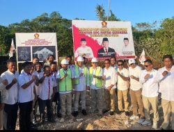 Bangun Kantor DPC Gerindra, Afirudin Mathara Targetkan Tambah Jumlah Kursi DPRD Buton Utara