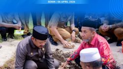Bupati Buton Tengah Letakkan Batu Pertama Pembangunan Masjid Al-Karim Wongko Lakudo