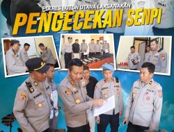 Kapolres Buton Utara Pimpin Pemeriksaan Inventaris Senpi dan Amunisi