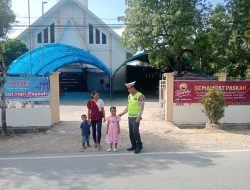Ditlantas Polda Sultra Lakukan Patroli di Sejumlah Gereja