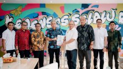 Walikota Baubau Yusran Fahim Temui Wamensos Lobi Pembangunan Sekolah Rakyat