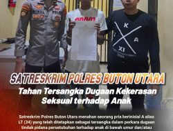 Satreskrim Polres Buton Utara Tahan Tersangka Dugaan Kekerasan Seksual terhadap Anak